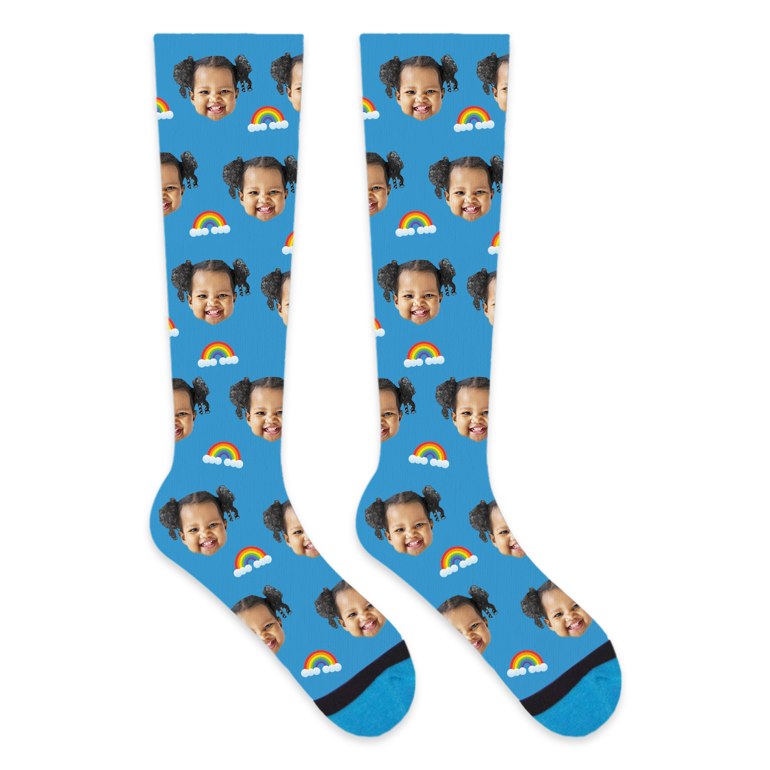 Custom Rainbow Compression Socks