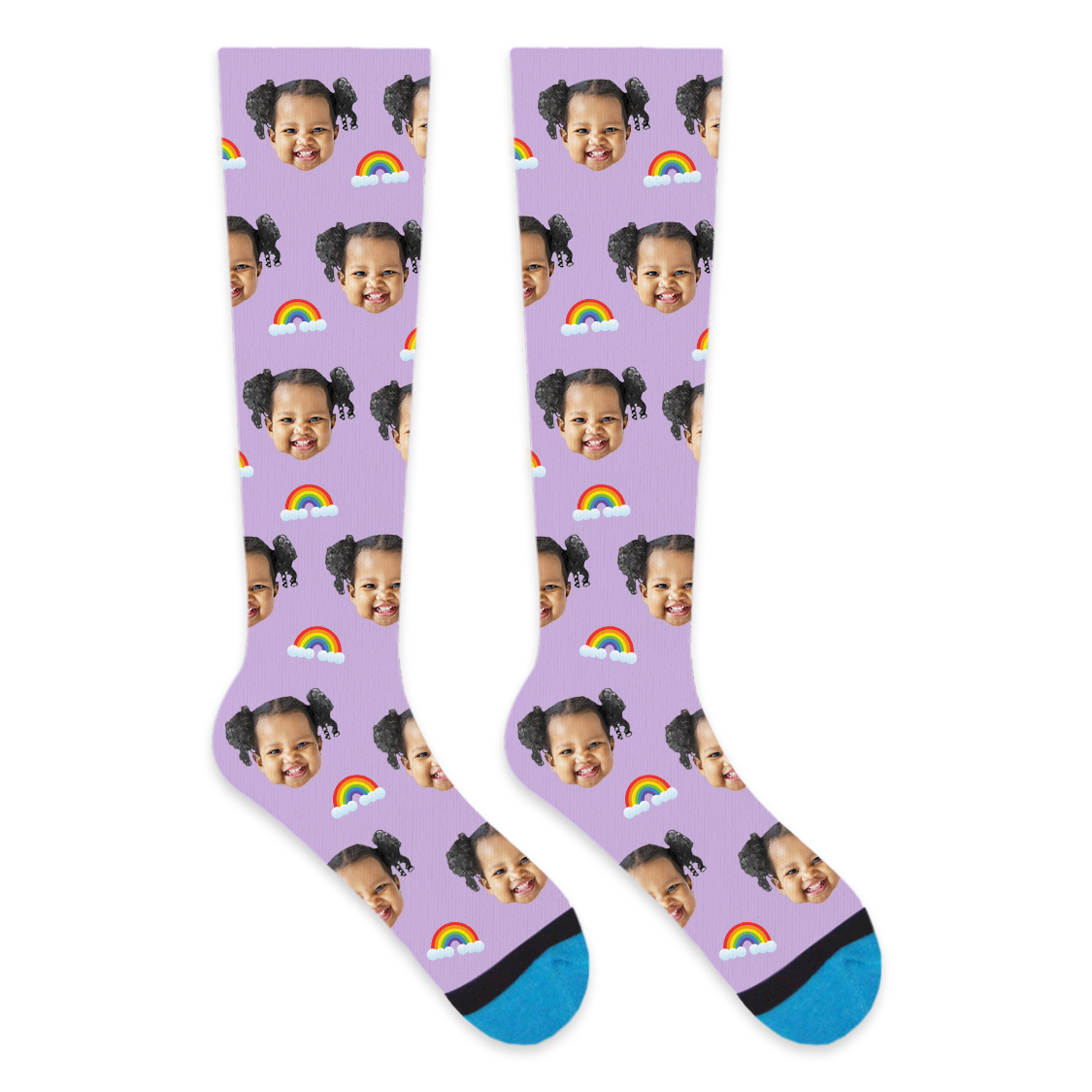 Custom Rainbow Compression Socks