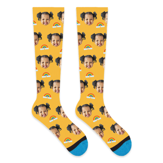 Custom Rainbow Compression Socks
