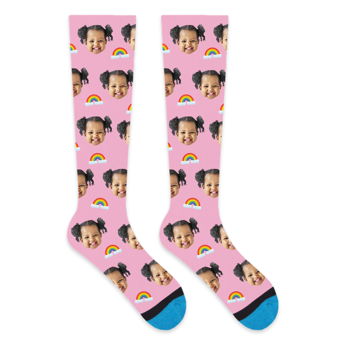 Custom Rainbow Compression Socks
