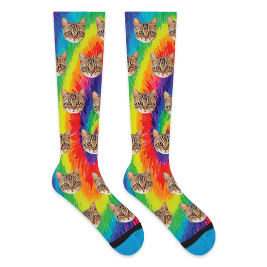Custom Tie Dye Compression Socks