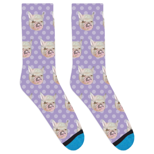 Abby the Pink Piggy Socks