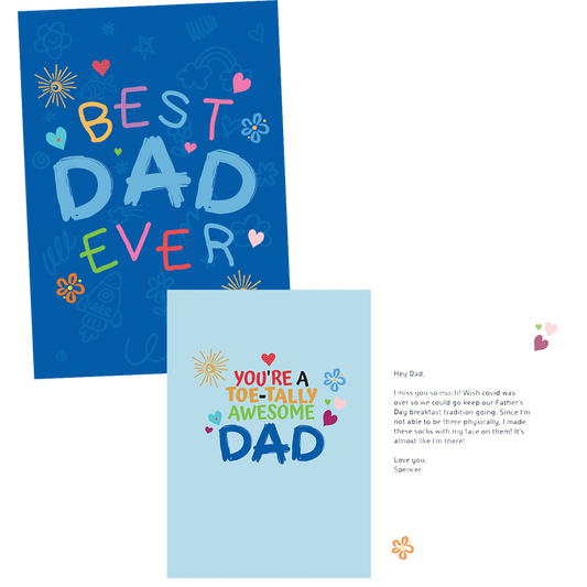 Custom Best Dad Ever Father's Day Card