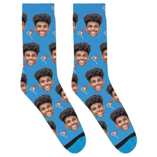 Custom Flaming Lacrosse Stick Socks