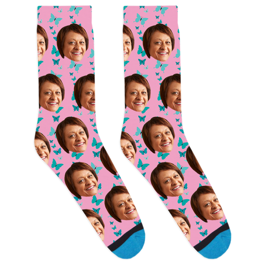Custom Butterflies Socks