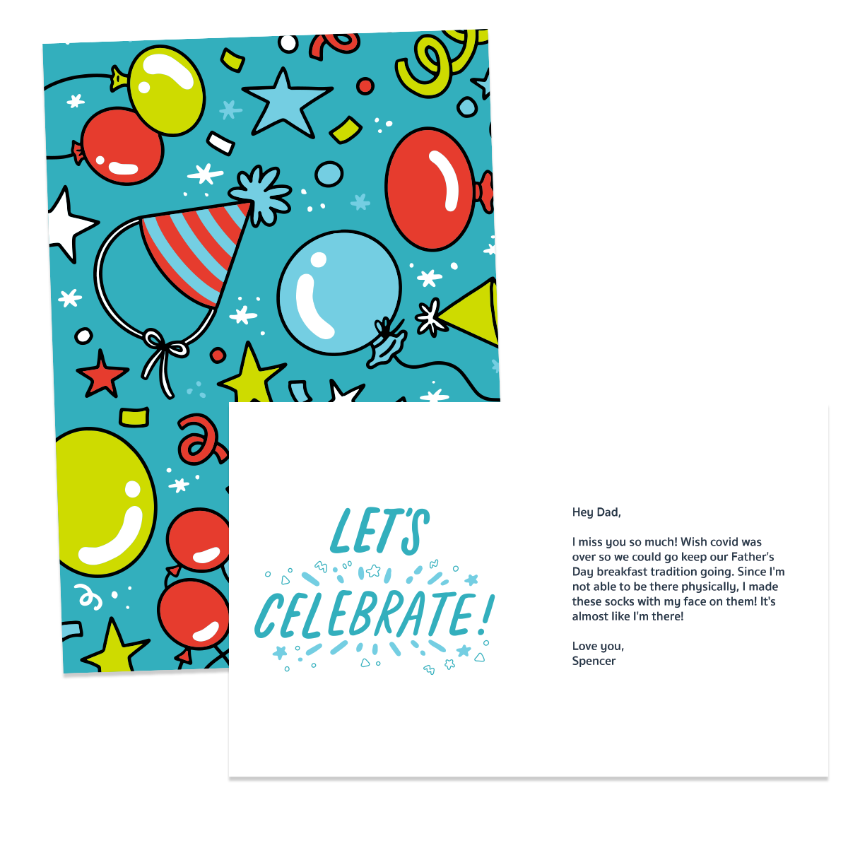 Custom Let's Celebrate Card