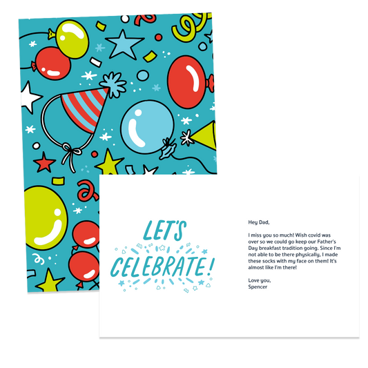 Custom Let's Celebrate Card