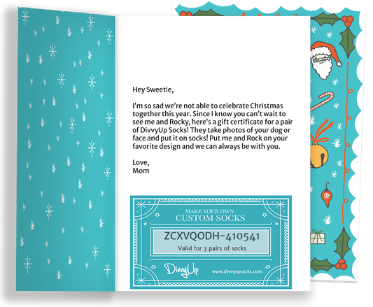 Custom Christmas Card + Gift Certificate