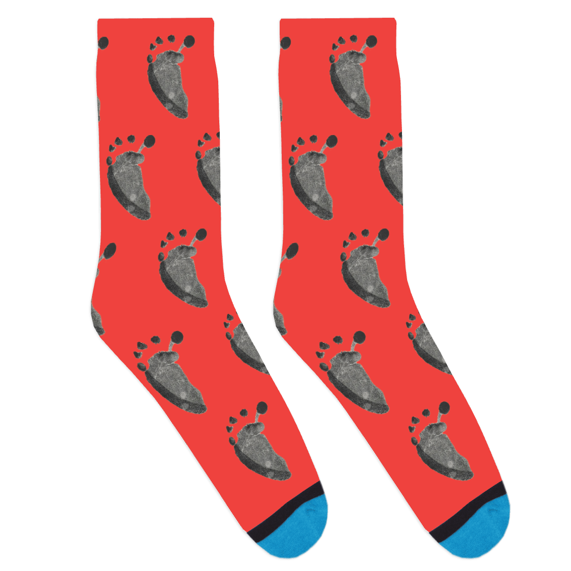 Custom Baby Footprint Socks