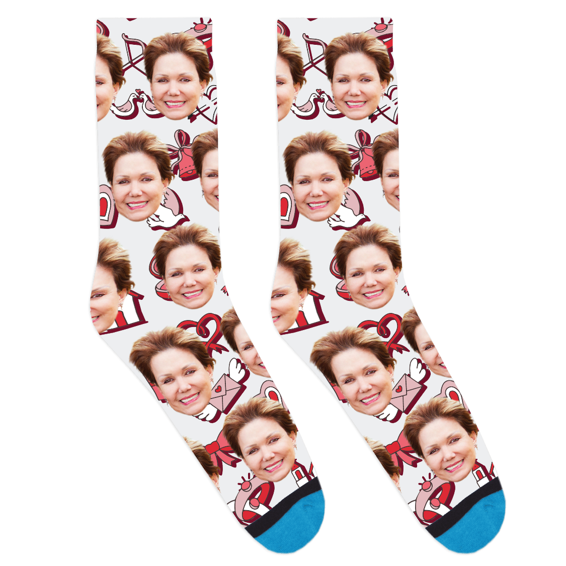 Custom Love Bows Socks