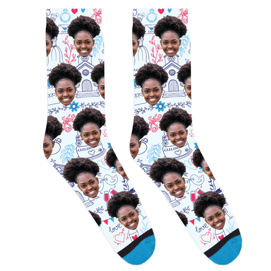 Custom Wedding Day Socks