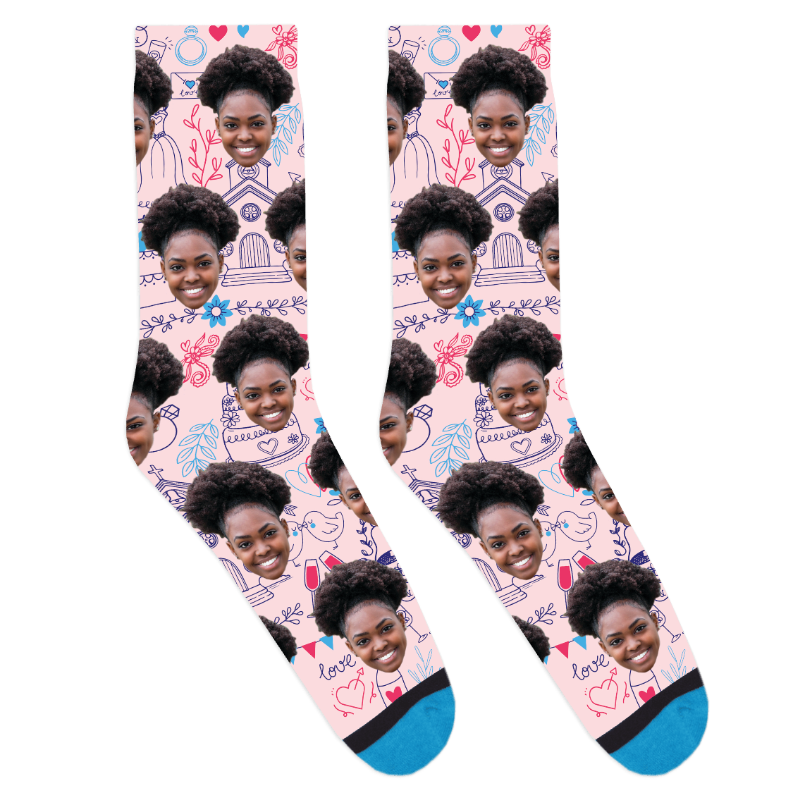 Custom Wedding Day Socks
