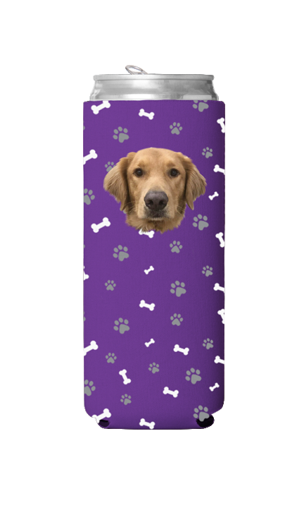 Custom Dog Pattern Can Cooler