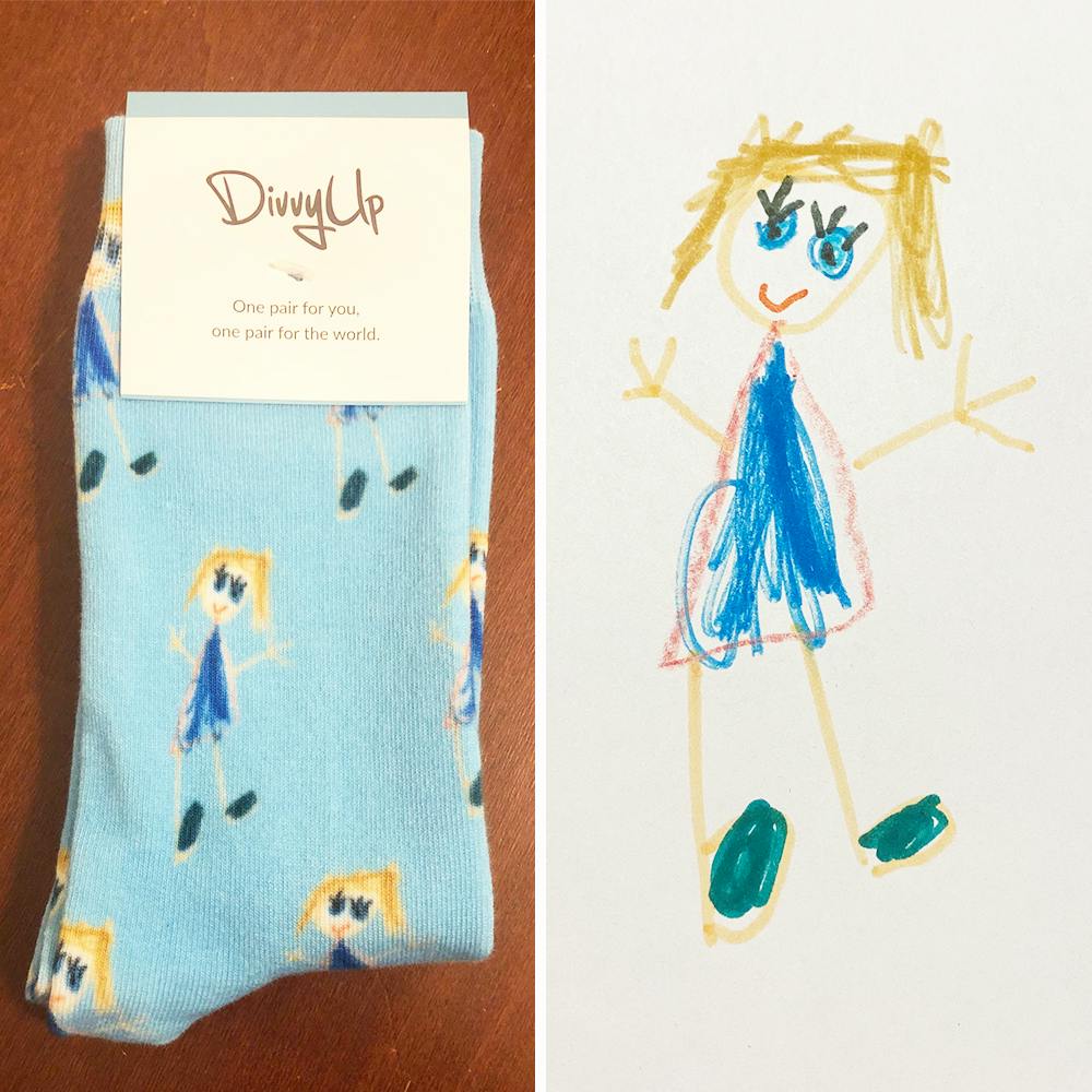 Custom Drawing Socks