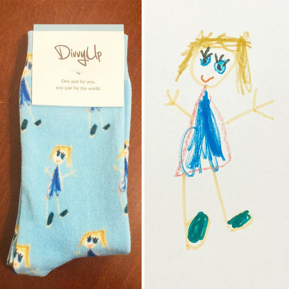 Custom Drawing Socks