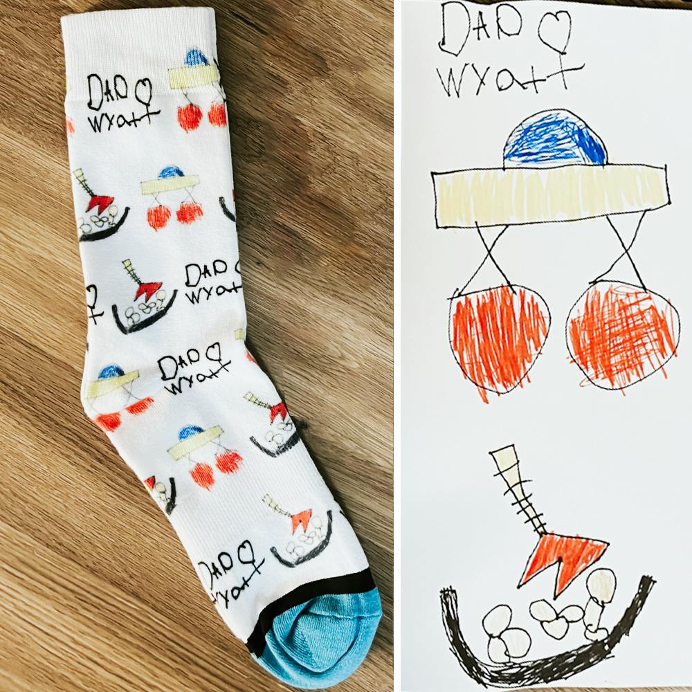 Custom Drawing Socks