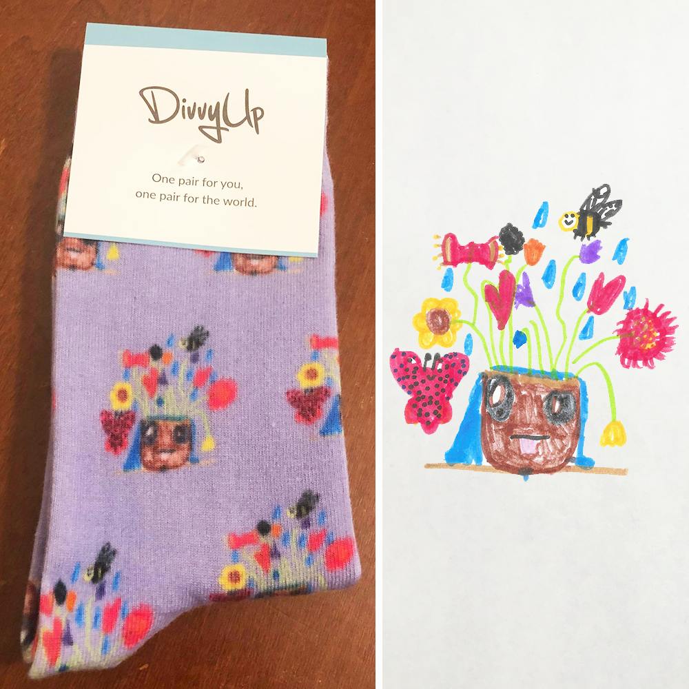 Custom Drawing Socks