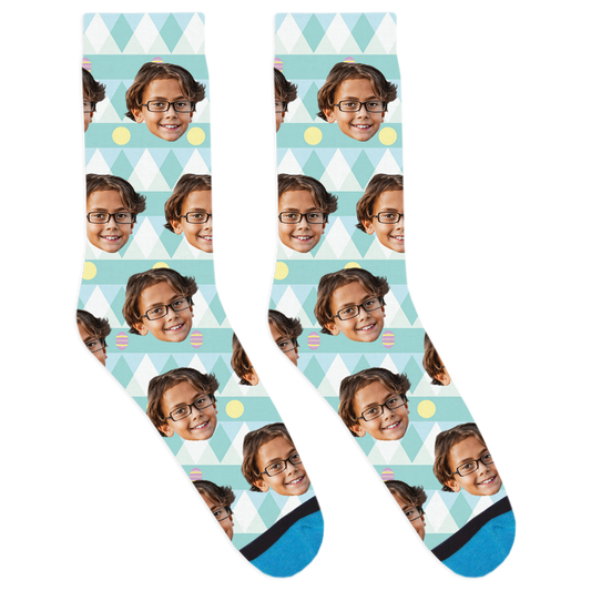 Custom Easter Pattern Socks