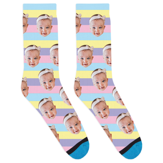 Custom Easter Rainbow Socks