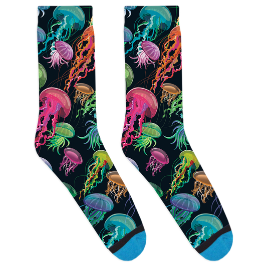Electric Jellyfish Socks