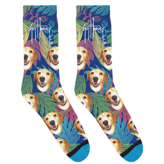 Custom Guy Harvey Floral Socks