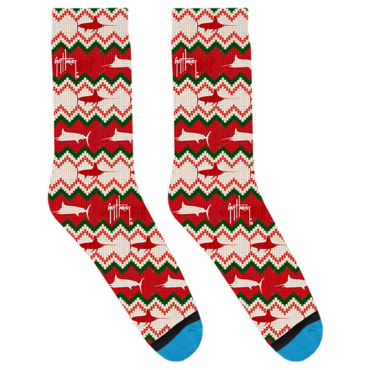Guy Harvey Holiday Sweater Socks