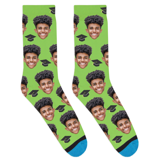 Custom Graduation Hat Socks