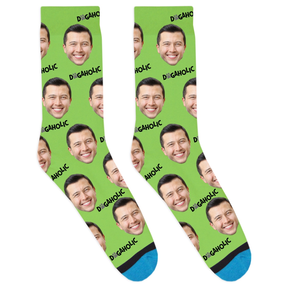 Custom Dogaholic Socks