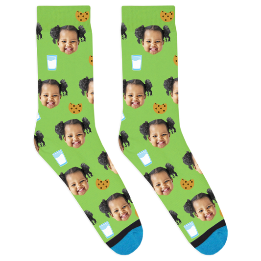 Custom Cookies and Milk Socks