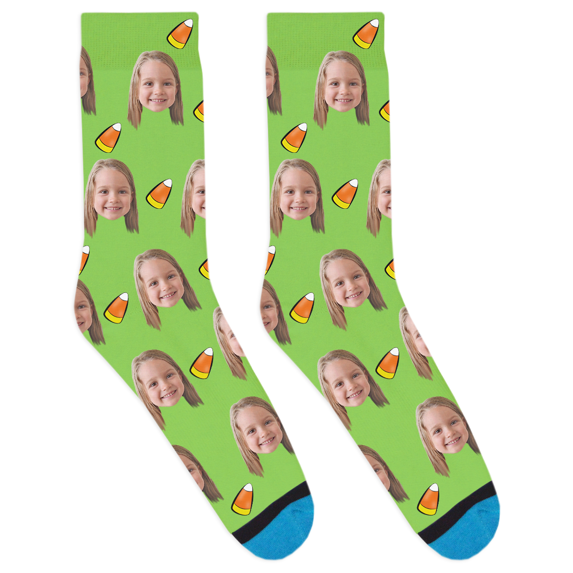 Custom Candy Corn Socks