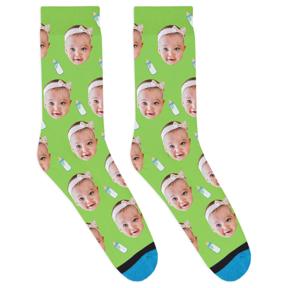 Custom Baby Bottle Socks