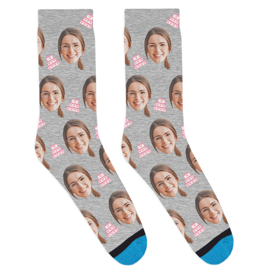 Custom Wedding Cake Socks
