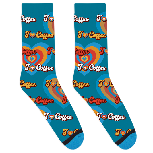 I Heart Coffee Socks