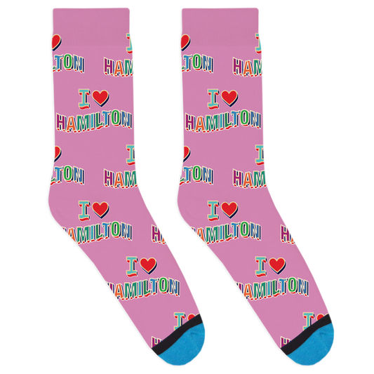 I Heart Hamilton Socks