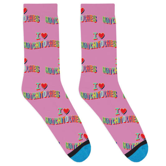 I Heart Natchitoches Socks