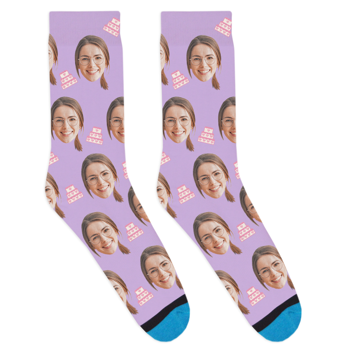 Custom Wedding Cake Socks