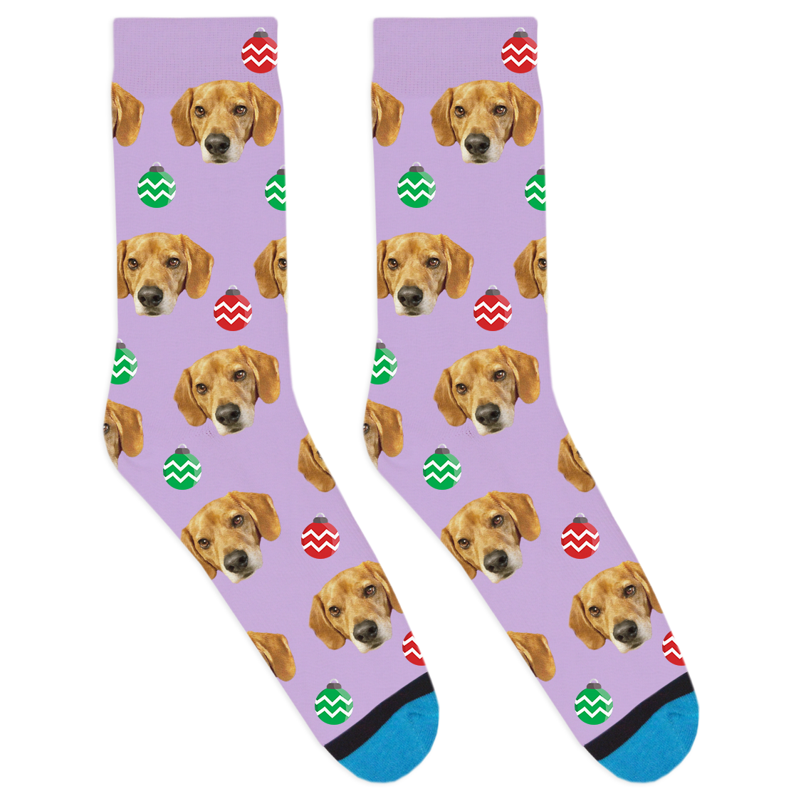 Custom Christmas Ornament Socks