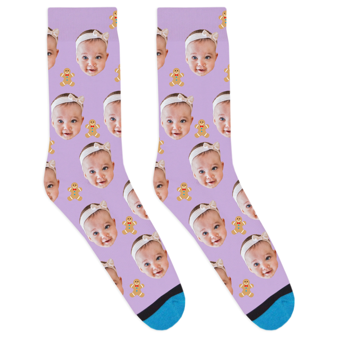 Custom Gingerbread Socks
