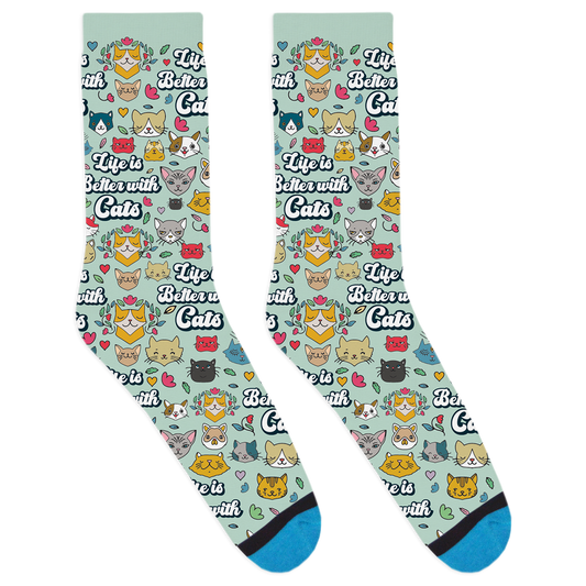 Life is Better with Cats Socks