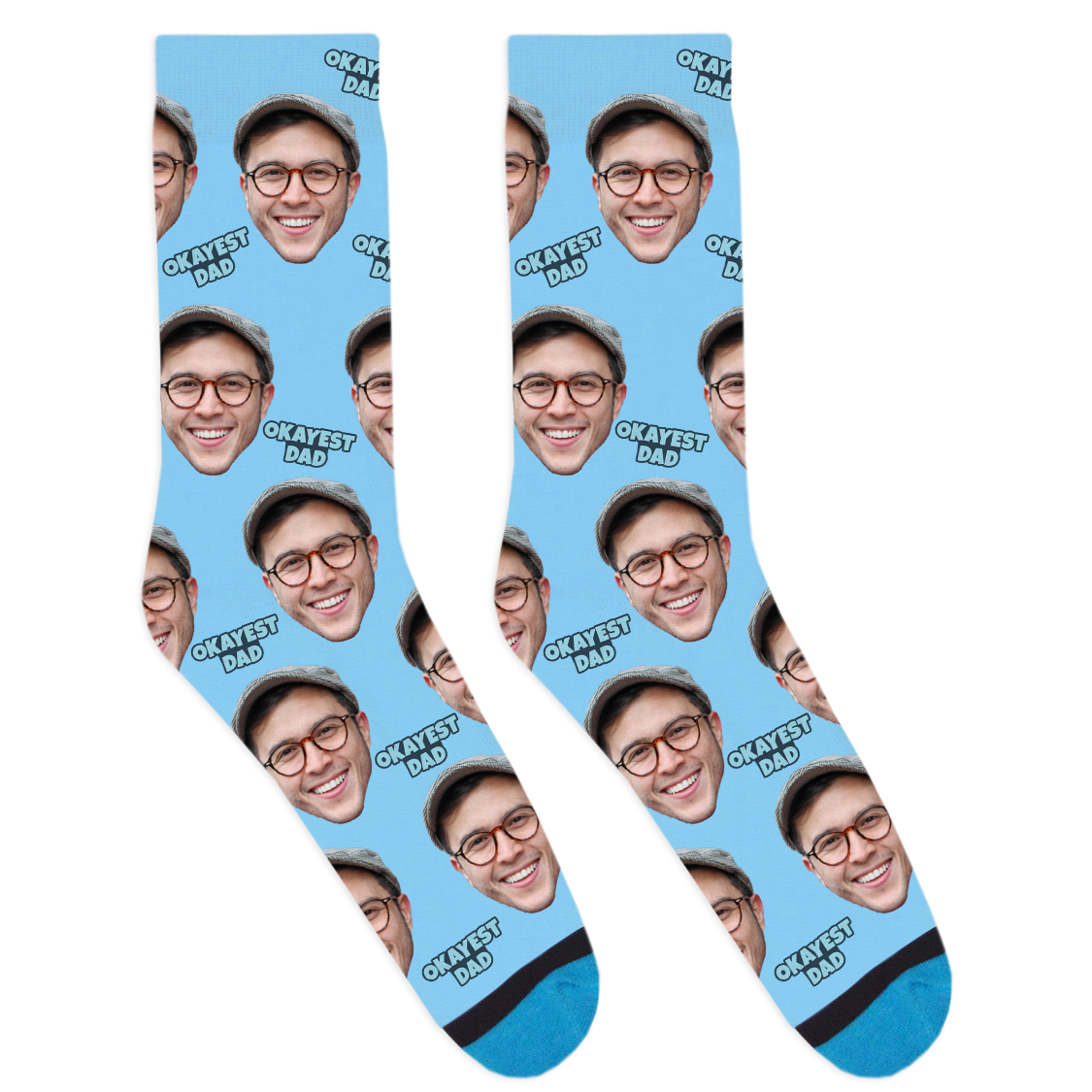 Custom Okayest Dad Socks