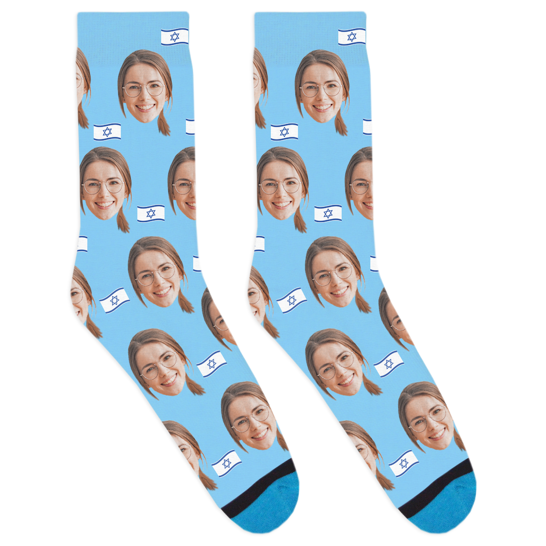 Custom Israel Flag Socks