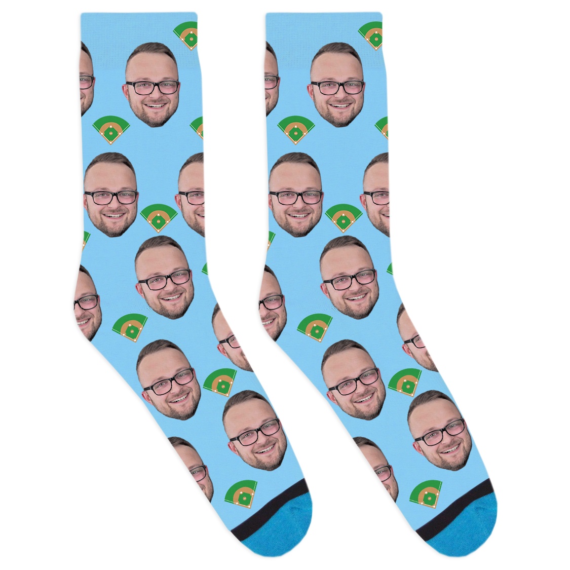 Custom Baseball Diamond Socks