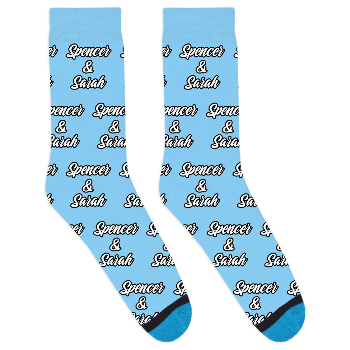 Custom Two Name Socks