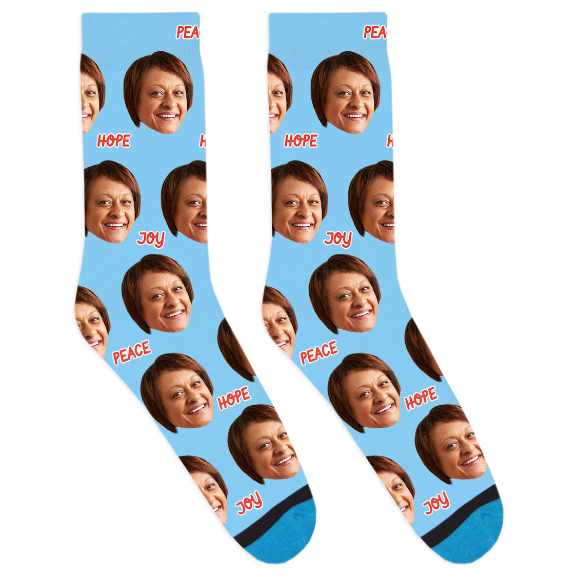 Custom Peace Hope Joy Socks