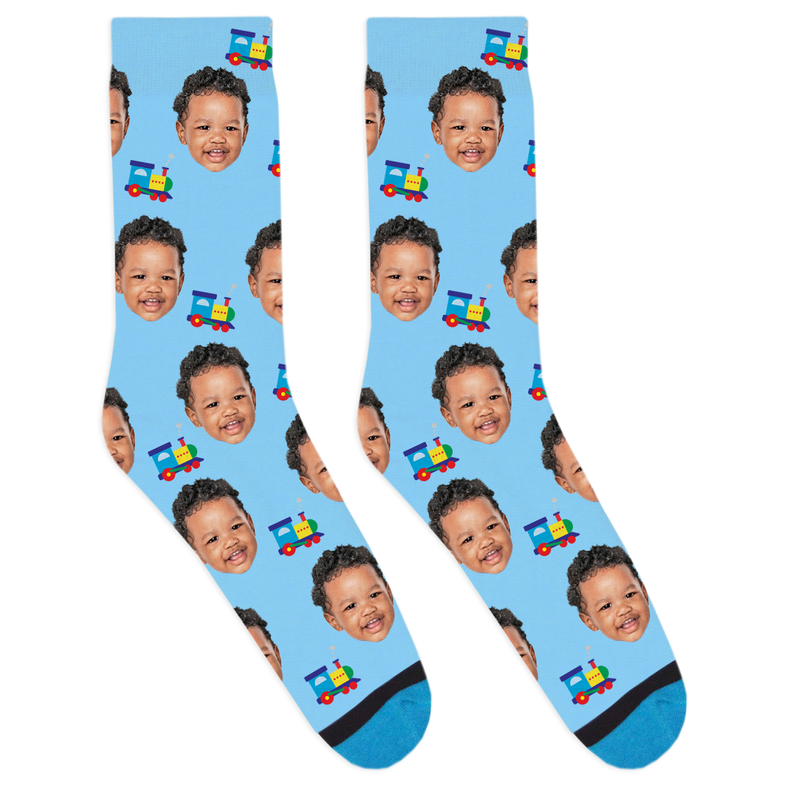 Custom Toy Train Socks