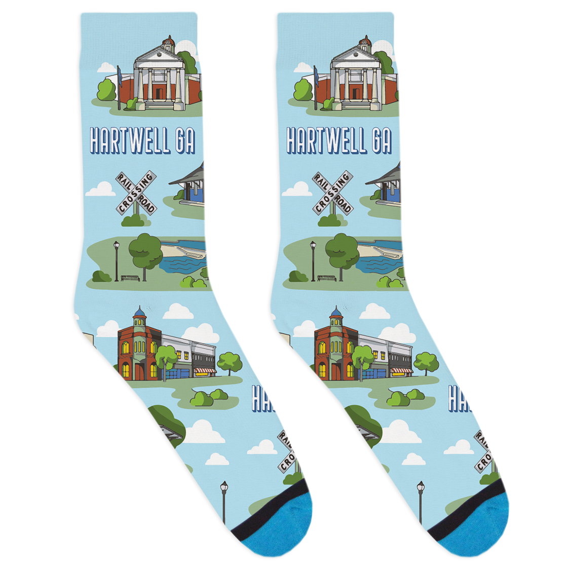 Local Landmarks - Hartwell Socks
