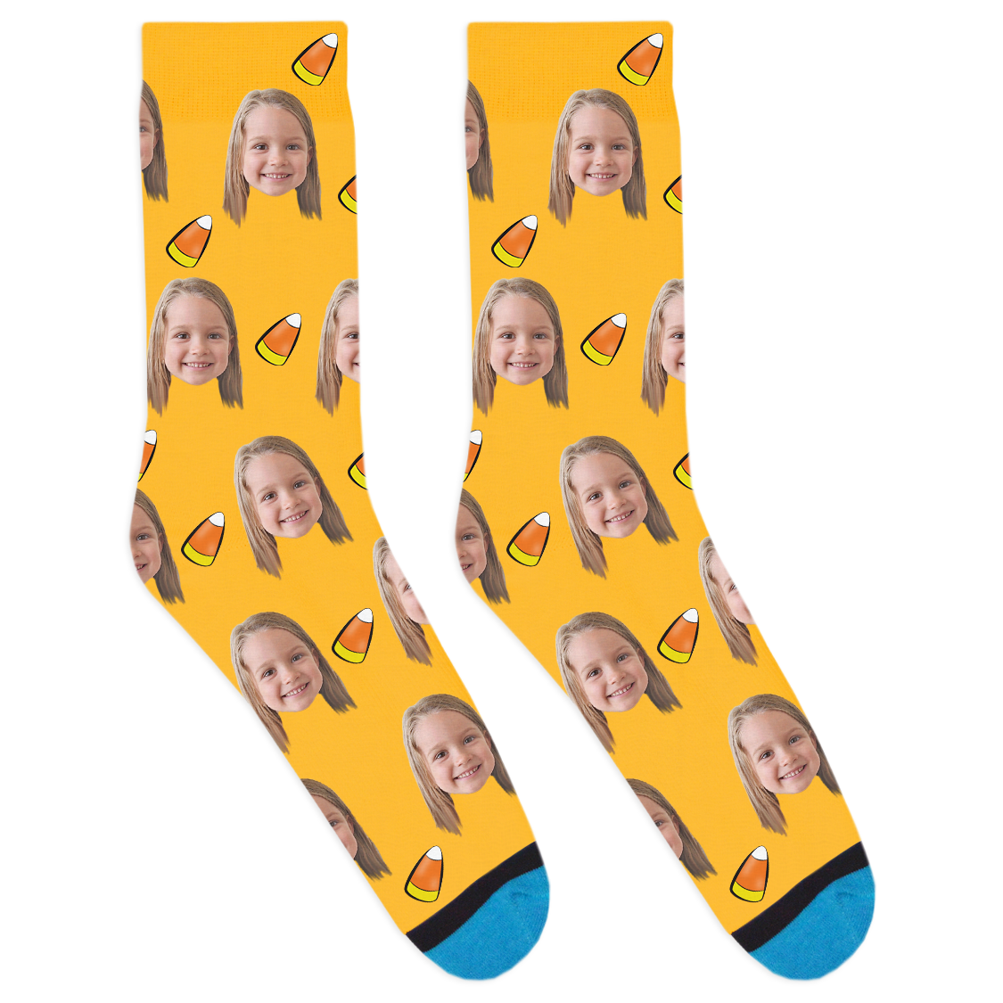 Custom Candy Corn Socks