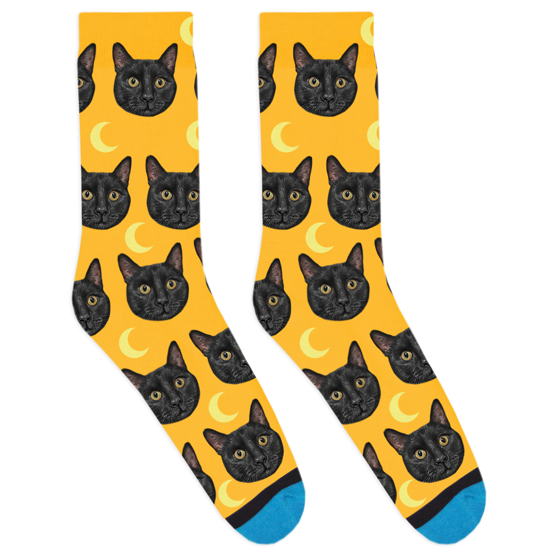 Custom Moon Socks