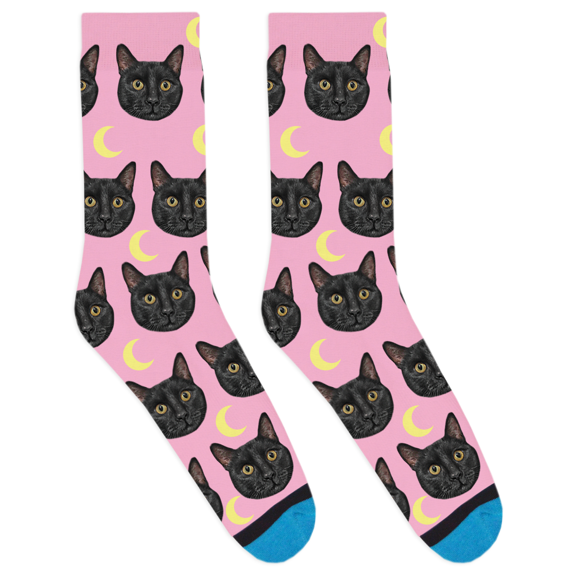 Custom Moon Socks