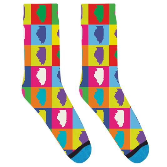 Pop Art Illinois Socks